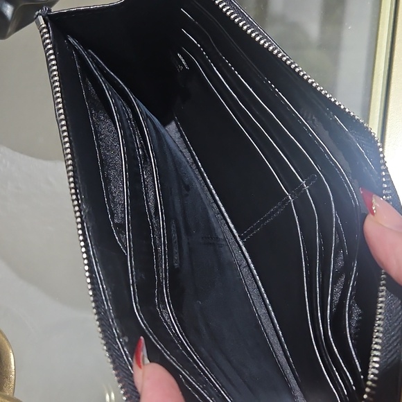 Coach Black Leather Wristlet - Picture 4 of 5